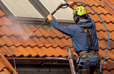 Démoussage et hydrofuge de toiture à Thémines
